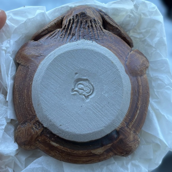 Handmade Pottery Dog Trinket Dish – Sculpted Dog with Bone - Picture 6 of 7